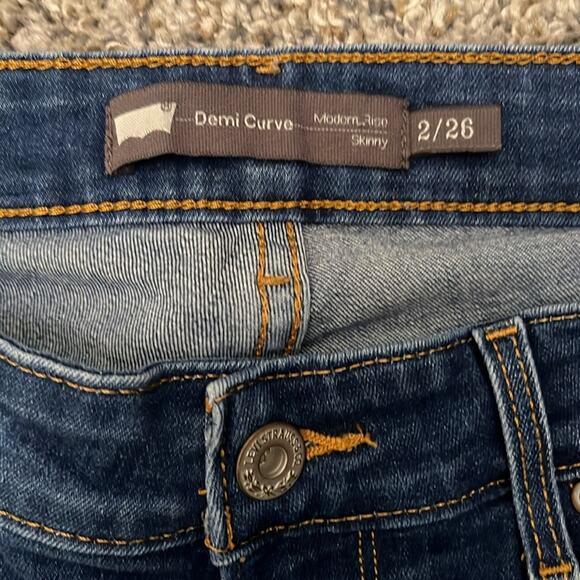 Levi’s Demi Curve modern rise skinny Jeans size 2/26 - Picture 5 of 5